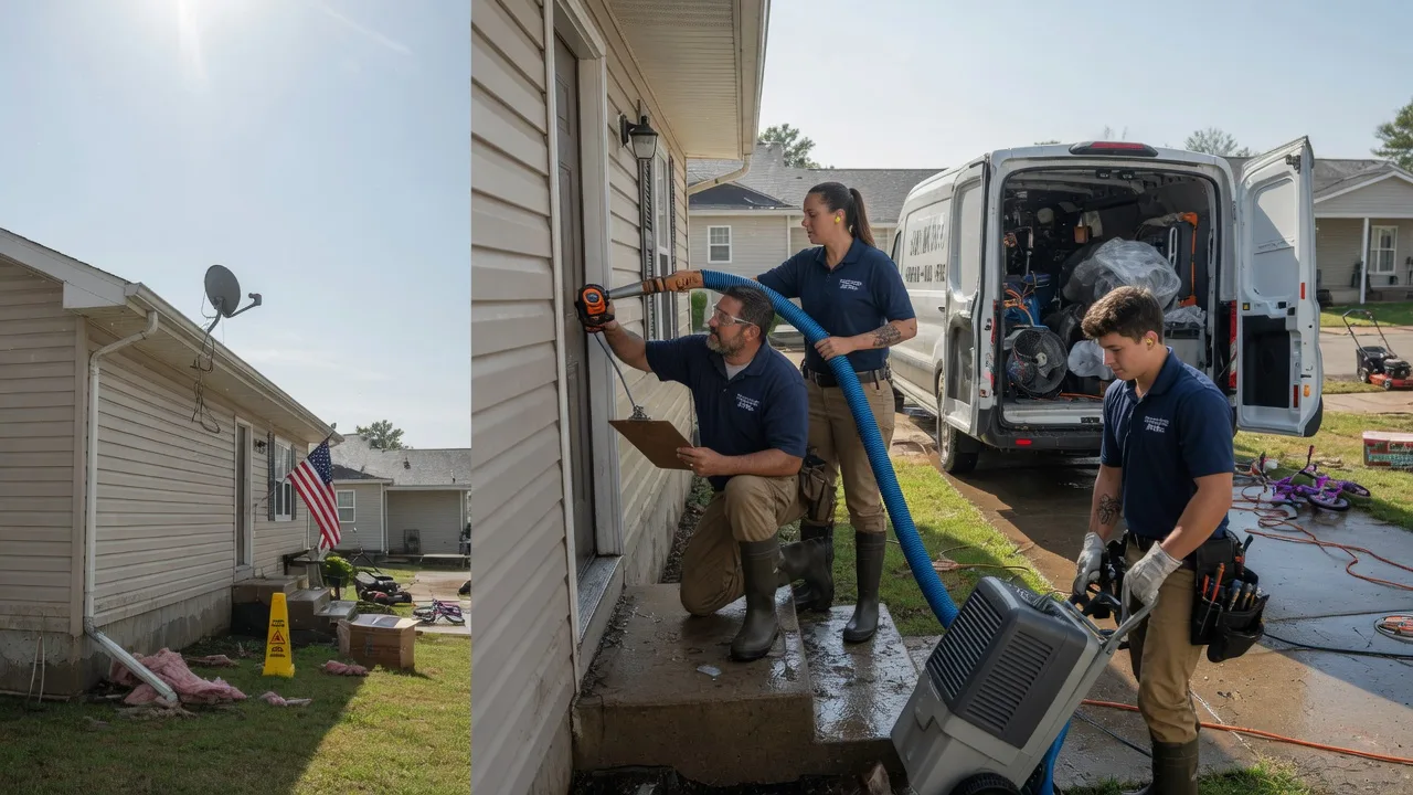 Ceiling Water Damage Restoration in Dawson, IL near me